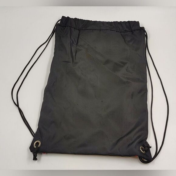 Nike Black & Red  Drawstring Backpak Bag Travel School Sports - Picture 5 of 11